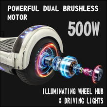 Load image into Gallery viewer, TUK HOVERBOARD SILVER